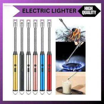 USB Rechargeable Electric Arc BBQ Lighter Windproof Flameless Plasma