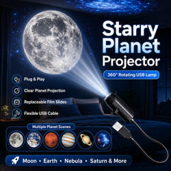 USB Moon & Earth Projection Night Light (3 Lenses)