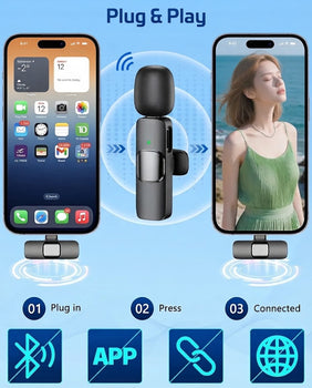 K11 Dual Wireless Lavalier Microphone