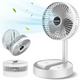 Rechargeable Portable Telescopic Folding Table Fan – 3-Speed Adjustable Desk Fan